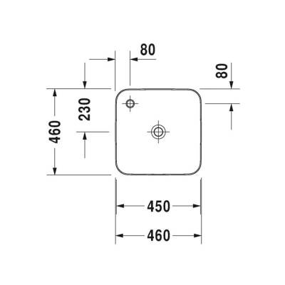 Duravit Cape Cod Çanak Lavabo Duraceram® 46 Cm 2340460000 - 2