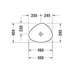 Duravit Cape Cod Çanak Lavabo Duraceram® 50 Cm 2339500000 - 2