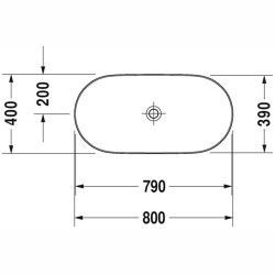 Duravit Luv Çanak Lavabo Duraceram® 80 Cm Beyaz 0379800000 - 4