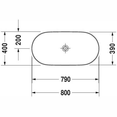 Duravit Luv Çanak Lavabo Duraceram® 80 Cm Beyaz 0379800000 - 4