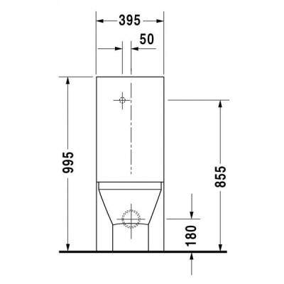 Duravit Caro Takım Klozet Rezervuar Ve Kapak Dahil 0225390075 - 4