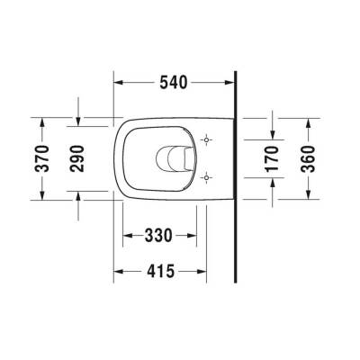 Duravit Durastyle Rimless Asma Klozet 2551390075 - 3