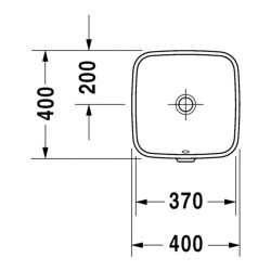 Duravit Durastyle Tezgah Altı Lavabo 37 Cm 0373370000 - 2