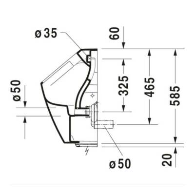 Duravit Me By Starck Rimless® Elektrikli Pisuvar 2809310093 - 2