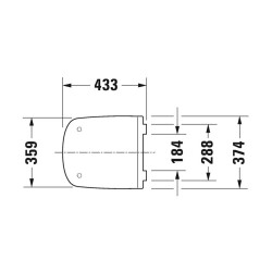 Duravit Klozet Kapağı Durastyle, Amortisörlü 0063790095 253639, 253839 Klozetler İle Uyumlu - 2