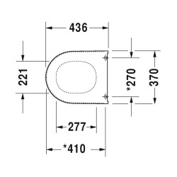 Duravit Klozet Kapağı Starck 3 Amortisörsüz 0063810095 - 2