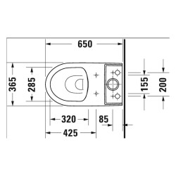 Duravit No.1 Takım Klozet Rimless® Beyaz 2182390075 - 2