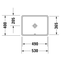 Duravit Starck 3 Tezgah Altı Lavabo 49 Cm 0305490000 - 3