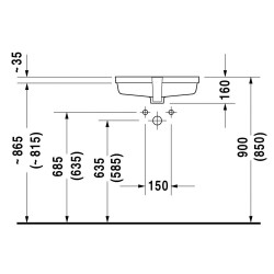 Duravit Vero Tezgah Altı Lavabo 49 Cm 0330480000 - 3