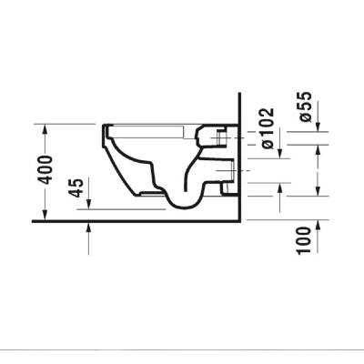 Duravit Vero Air Asma Klozet 57 Cm Beyaz (Kapak Dahil) 2525390075 - 3