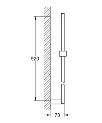 Grohe Euphoria Cube Duş Sürgüsü, 900 Mm - 27841000 - 2