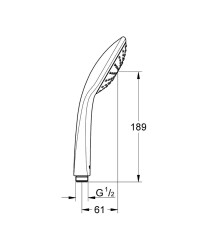 Grohe Euphoria 110 Mono El Duşu 1 Akışlı - 2726500E - 2