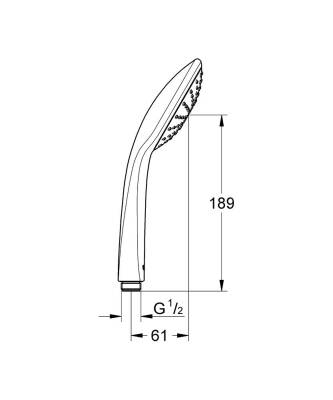 Grohe Euphoria 110 Mono El Duşu 1 Akışlı - 2726500E - 2