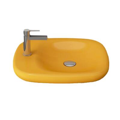 Fenice Çanak Lavabo Mandalina Sarısı 54 Cm 1489-021-0126 - 1