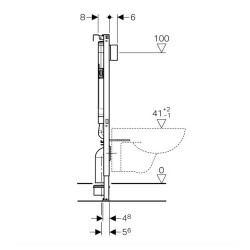 Geberit Alpha Gömme Rezervuar Alçıpan Duvar Tipi 8cm 458.175.00.1 - 4