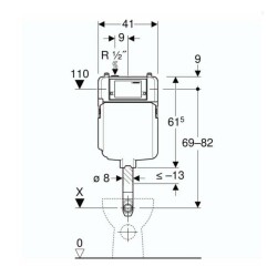 Geberit Alpha Gömme Rezervuar Helataşı Uyumlu 12 cm 109.175.00.1 - 3