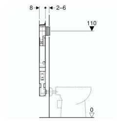 Geberit Alpha Gömme Rezervuar Helataşı Uyumlu 12 cm 109.175.00.1 - 4