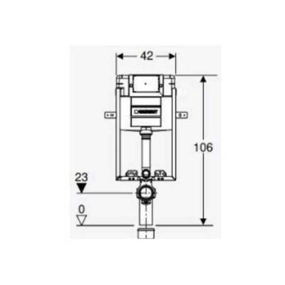 Geberit Gömme Rezervuar Alpha Kombifix 12 Cm 110.231.00.1 - 2