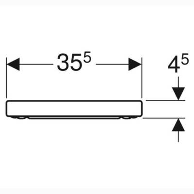 Geberit iCon Klozet Kapağı Yavaş Kapanır Beyaz 500.670.01.1 - 2