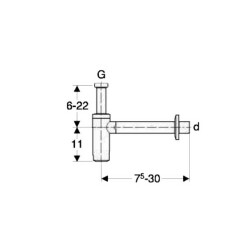 Geberit Lavabo Sifonu Beyaz 151.024.11.1 - 3