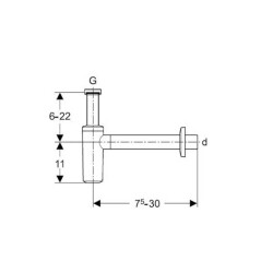 Geberit Lavabo Sifonu Parlak Krom 151.024.21.1 - 2