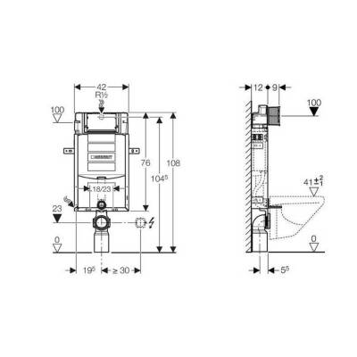 Geberit Sigma Kombifix Gömme Rezervuar, 12 cm 110.340.00.5 - 3