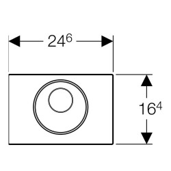 Geberit Sigma10 Kumanda Kapağı Fotoselli 115.856.SN.1 - 3