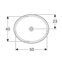 Geberit Variform Oval Tezgah Altı Lavabo - 500.752.01.2 - 3