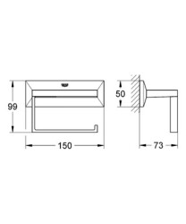 Grohe Allure Brilliant Tuvalet Kağıtlığı - 40499000 - 2