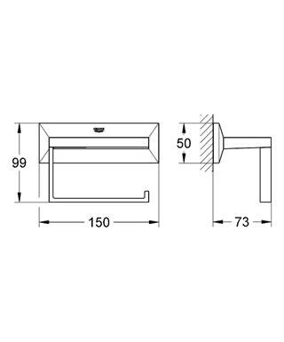 Grohe Allure Brilliant Tuvalet Kağıtlığı - 40499000 - 2