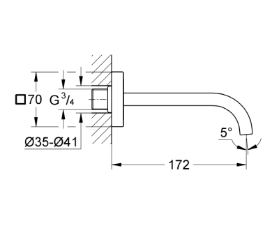 Grohe Allure Çıkış Ucu - 13264000 - 2