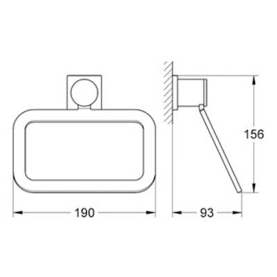 Grohe Allure Halka Yuvarlak Havluluk - 40339000 - 2