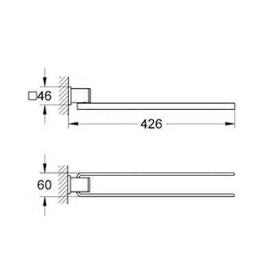 Grohe Allure ikili Havluluk - 40342000 - 2