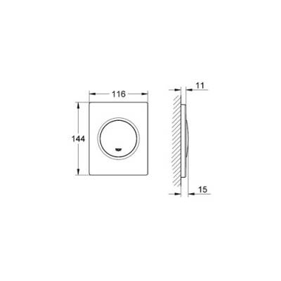 Grohe Nova Cosmopolitan Kumanda Paneli - 38804000 - 2