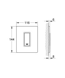 Grohe Skate Cosmopolitan Kumanda Paneli - 38846KS0 - 2