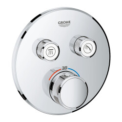 Grohe Grohtherm Smartcontrol Çift Valfli Akış Kontrollü, Ankastre Termostatik Duş Bataryası - 29119AL0 