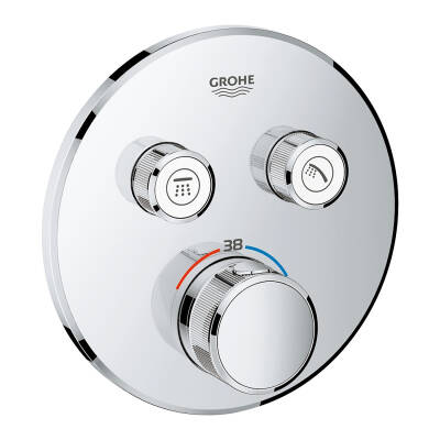 Grohe Grohtherm Smartcontrol Çift Valfli Akış Kontrollü, Ankastre Termostatik Duş Bataryası - 29119AL0 - 1