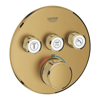 Grohe Grohtherm Smartcontrol Üç Valfli Akış Kontrollü, Ankastre Termostatik Duş Bataryası - 29121GN0 - 1