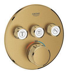 Grohe Grohtherm Smartcontrol Üç Valfli Akış Kontrollü, Ankastre Termostatik Duş Bataryası - 29121GN0 - 2