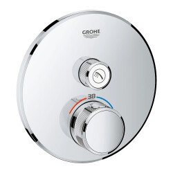 Grohe Grohtherm Smartcontrol Tek Valfli Akış Kontrollü, Ankastre Termostatik Duş Bataryası - 29118000 