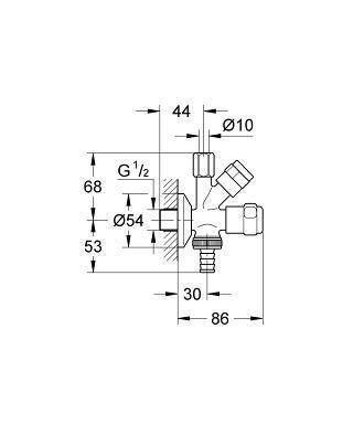 Grohe Bulaşık Makinaları Ve Eviye Bataryaları İçin Çift Çıkışlı Musluk - 41073000 - 2