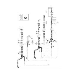 Grohe Atrio 5 Delikli Küvet Bataryası - 19922DA3 - 2