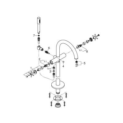 Grohe Atrio Banyo Bataryası - 25044GL3 - 2