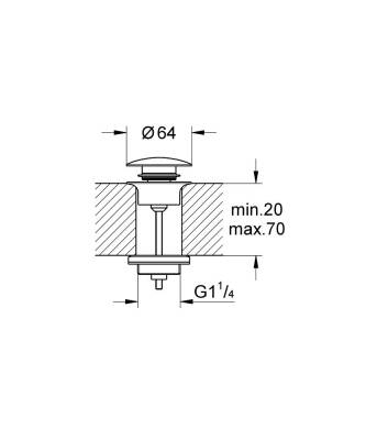 Grohe Bas - Aç Gider Seti - 65807LS0 - 2