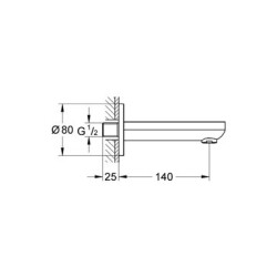 Grohe Baucosmopolitan Çıkış Ucu - 13255000 - 2