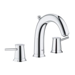 Grohe Bauclassic 3 Delikli Lavabo Bataryası - 20470000 - 1