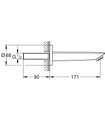 Grohe Baucosmopolitan Çıkış Ucu - 13255001 - 2