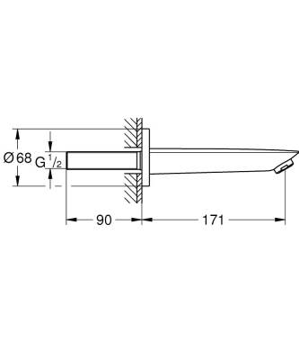 Grohe Baucosmopolitan Çıkış Ucu - 13255001 - 2