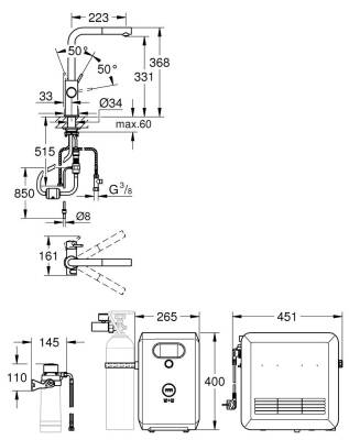 Grohe Grohe Blue Professional L Tipi Çıkış Ucu - 31326DC2 - 2