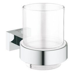 Grohe Essentials Cube Tutamaçlı Cam Fırçalık - 40755001 - 1